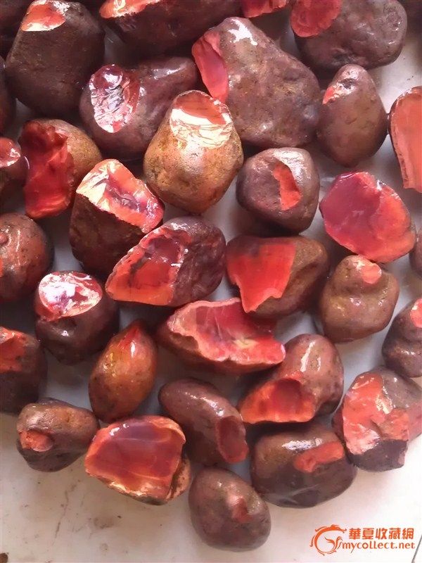 红红的四川凉山南红玛瑙---原石_红红的四川凉