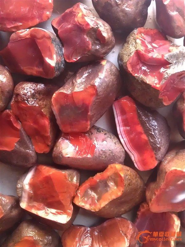 红红的四川凉山南红玛瑙---原石_红红的四川凉