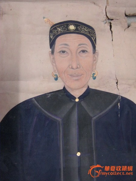编号:512a清代女祖宗人物画