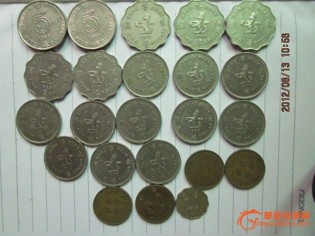 香港回归前的港元硬币五元二元一元等_香港回归前的港元硬币五元二元一元 