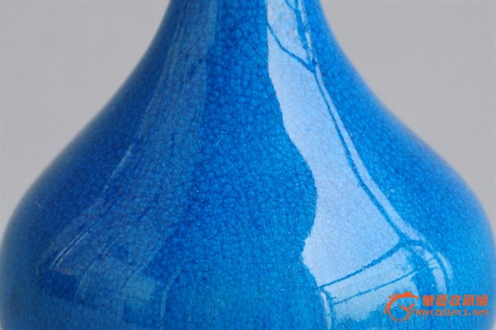 雀蓝釉茡荠瓶,来自藏友lffhl-陶瓷-明清-藏品鉴定