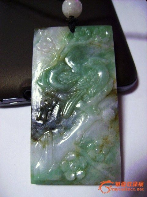 花青种翡翠牌_花青种翡翠牌鉴定_花青种翡翠