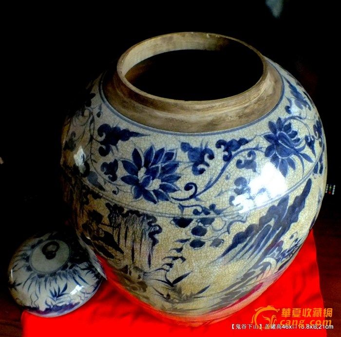 元青花【鬼谷下山盖罐】出山【不卖】