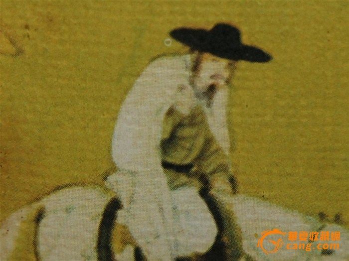 今日收到一幅我100美元买的一幅画. 请专家和藏友帮我看一下.卖家提供的图很不清楚.我当时是这样考虑的. 如果是手绘, 就是新仿品, 也值这个价. 画得确实不错. 如果是印刷品, 但如果是老的印刷品, 也值这个价. 今天画到手.我有专业相机, 但没有专业灯光和背景. 我对古物鉴定和对画的欣赏能力也有限.