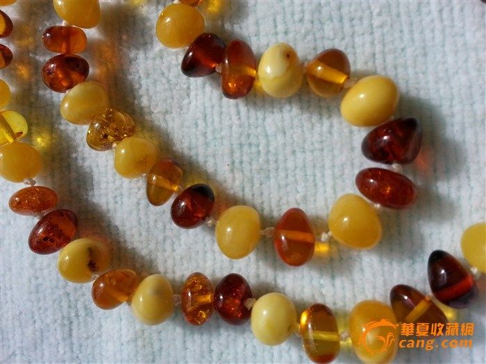 蜜蜡琥珀链_蜜蜡琥珀链鉴定_来自藏友天鹅回