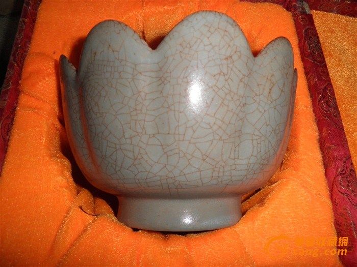 宋代汝窑莲花碗,来自藏友志贤阁-陶瓷-高古-藏