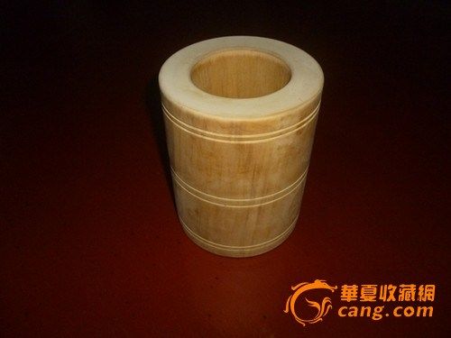 黄梨木笔筒_黄笔筒打标鉴定_来自藏友格道_木流水线飞行梨木非金属图片