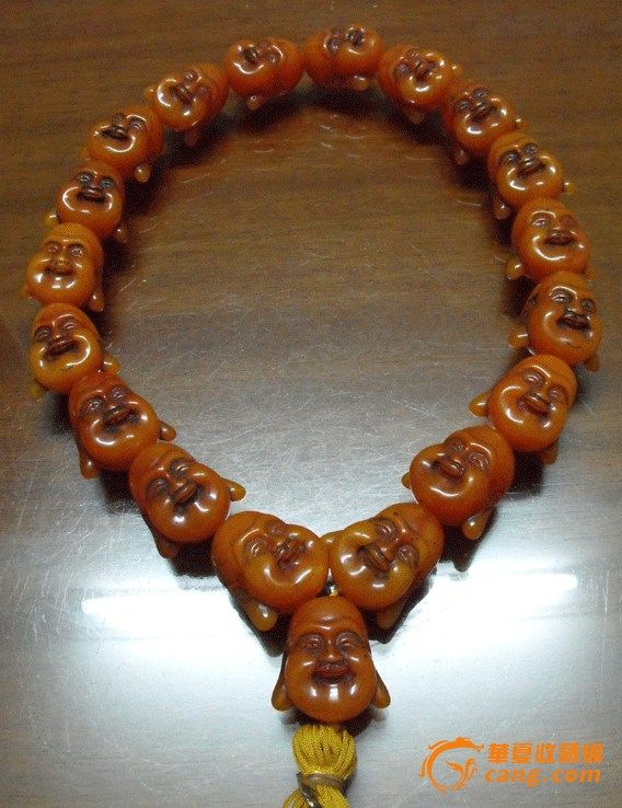 明末清初蜜蜡玉精雕佛琏(更多精品-敬请搜索:通