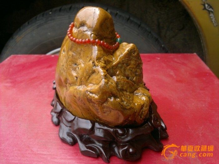 【奇石】黄蜡石 天然 佛像(佛法无边 普度众生