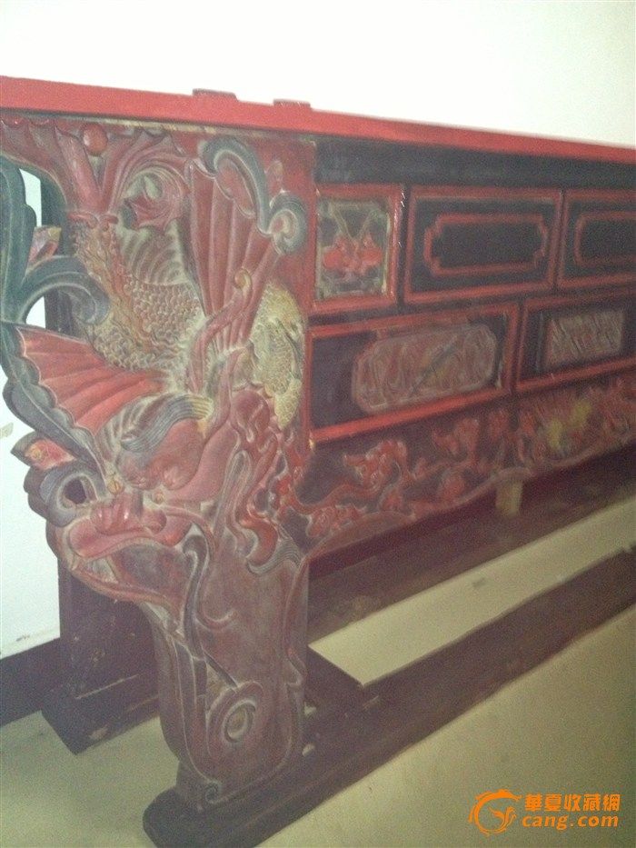 清代龙凤呈祥大尺寸供桌,_清代龙凤呈祥大尺寸