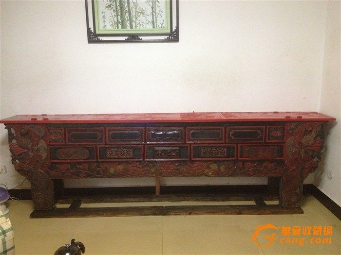 清代龙凤呈祥大尺寸供桌,_清代龙凤呈祥大尺寸