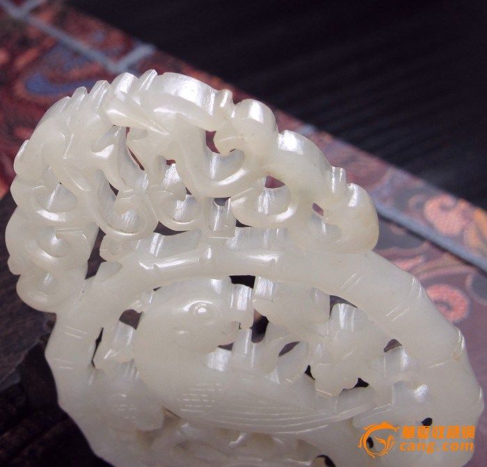 【清中期】和田白玉鹦鹉佩,来自藏友内行小张