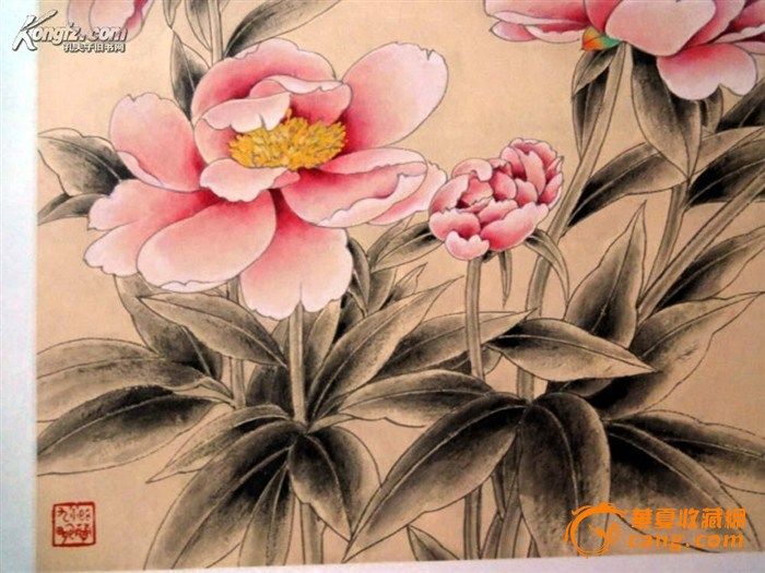 署名 韦斯琴的 一副工笔画,来自藏友泉城书痴-