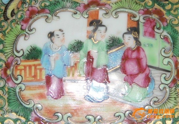 广彩首饰盒请老师帮忙鉴定真伪并估价_广彩首