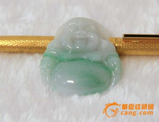 翡翠飘绿佛公_翡翠飘绿佛公鉴定_来自藏友古