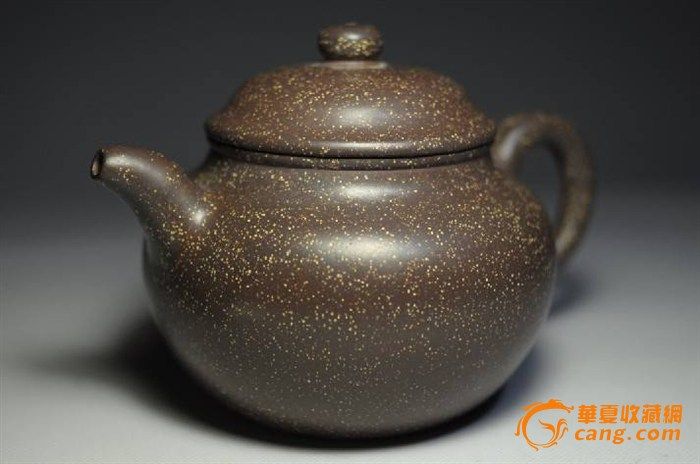 【邵大亨】款满天星本山泥全手工掇球壶_【邵