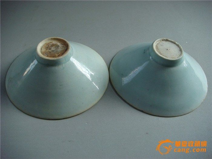 ===湖田小极品===一对刻花斗笠盏*,来自藏友朗