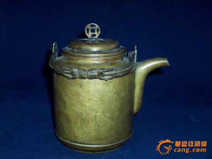 罕见,凤凰来仪雕花铜壶,看看_罕见,凤凰来仪