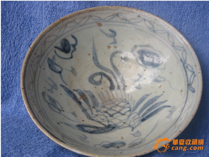 疑宋青花斗笠碗
