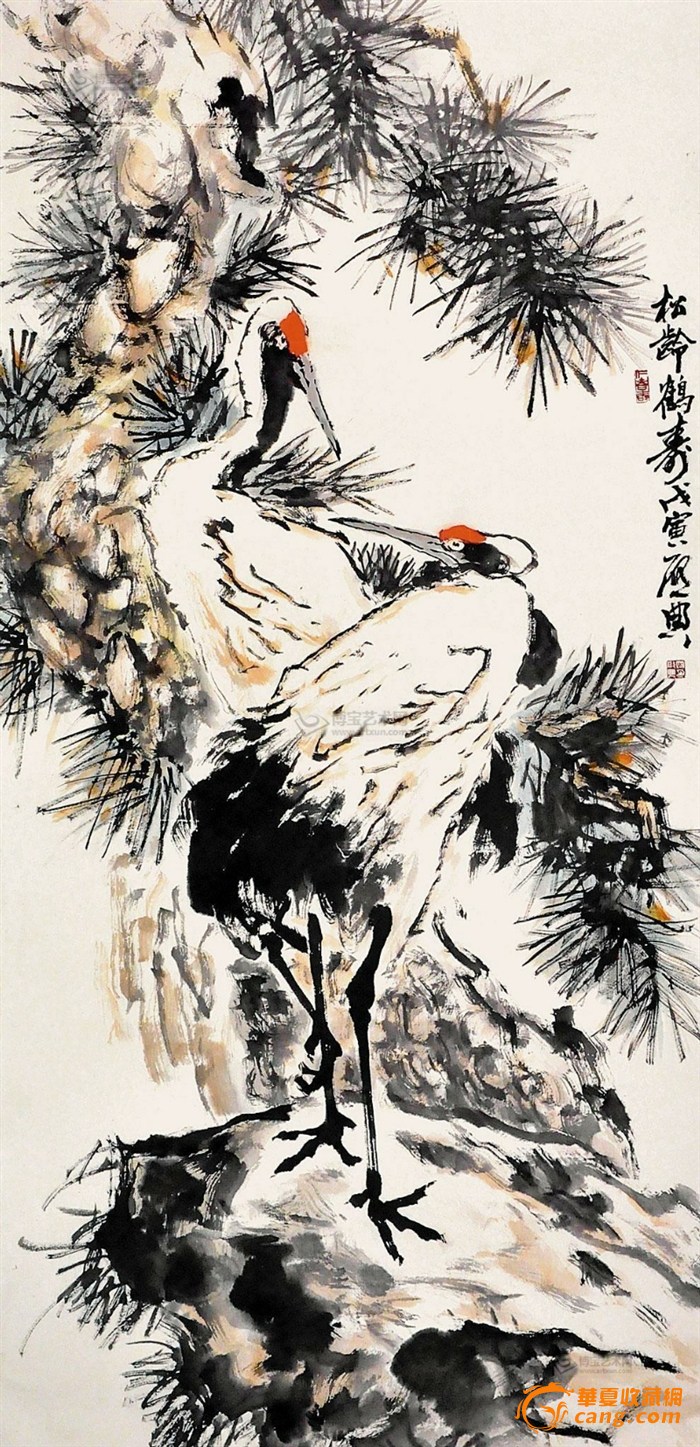 乍启典松鹤