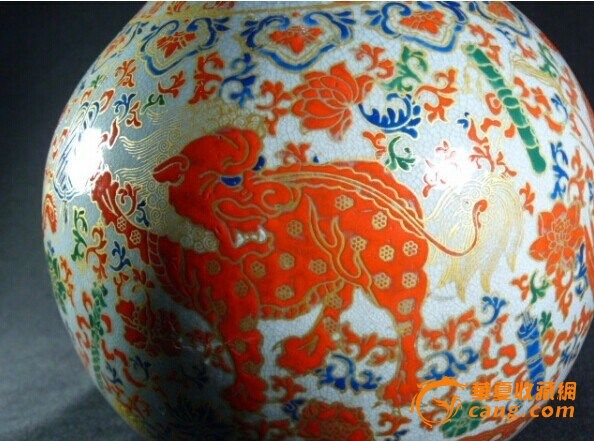 雍正年间古董细密画双耳瓶_雍正年间古董细密