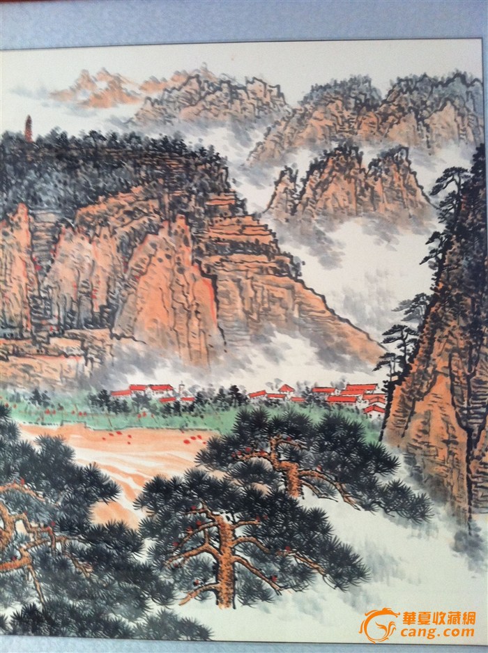 钱松岩山水画,延水流长