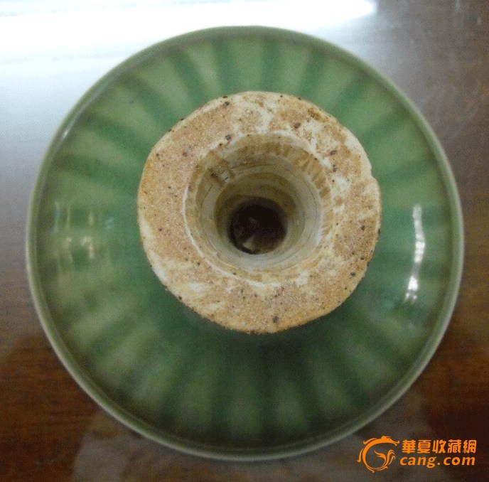 宋龙泉窑梅子青高足杯(图片之四)【通古博物院】【通古藏珍阁】