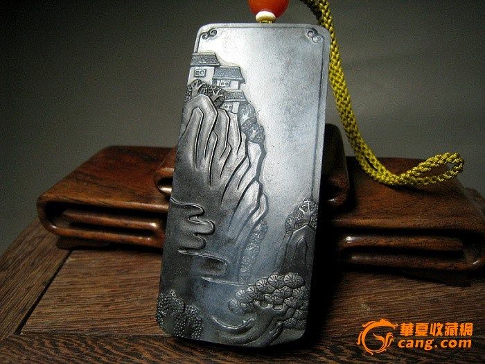 【联盟】和田青花籽料山水牌_【联盟】和田青花籽料山水牌鉴定_来自藏友楼兰涩果_玉石鉴定_和田玉石鉴定_古玩鉴定估价_华夏收藏网