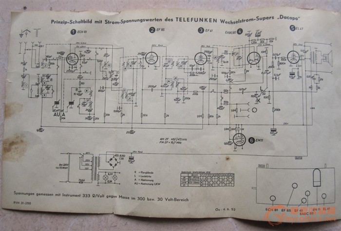 德國老電子管收音機