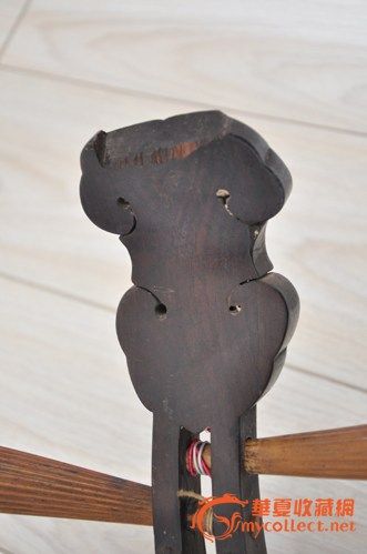 清代老红木琵琶