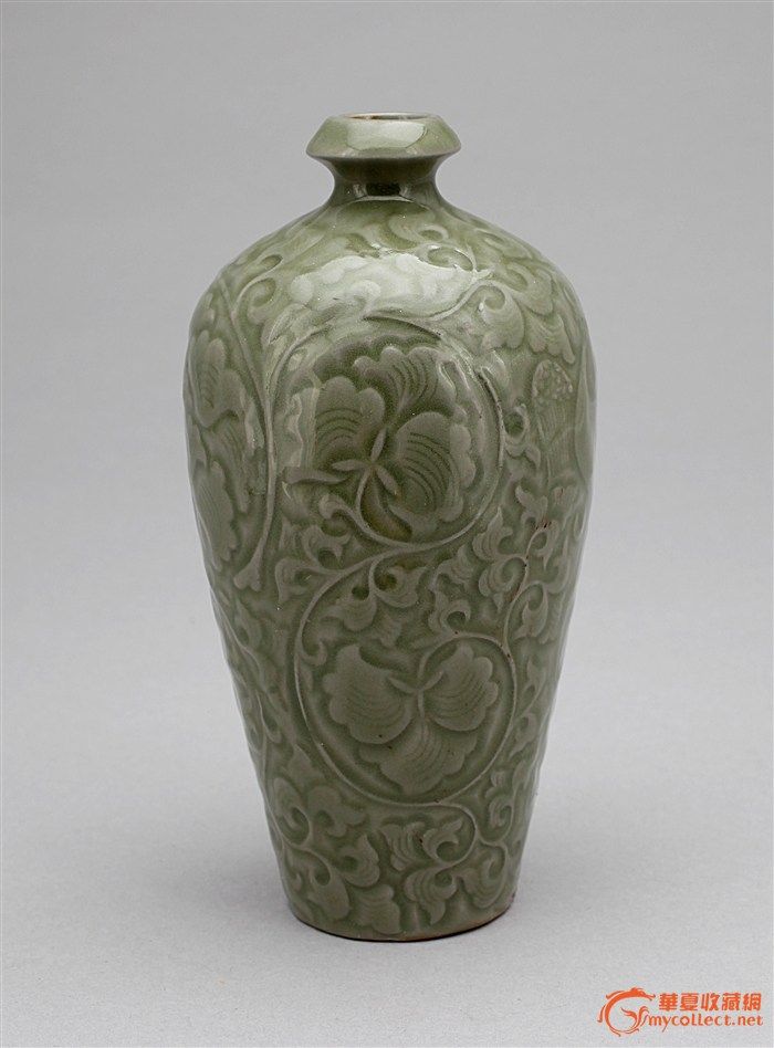 青釉梅瓶,青釉陶瓷梅瓶工艺品,耀州窑青釉梅瓶_大山谷图库