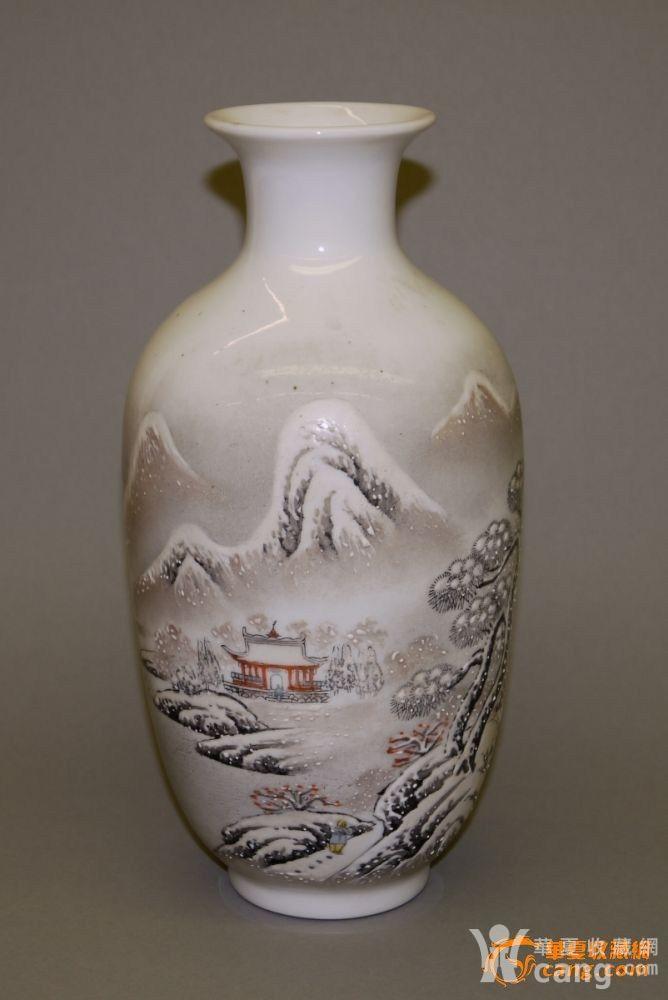 珠山八友何许人作雪景瓷瓶