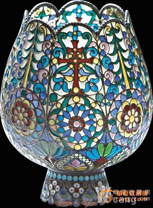 关于俄国沙皇时期透光珐琅银器